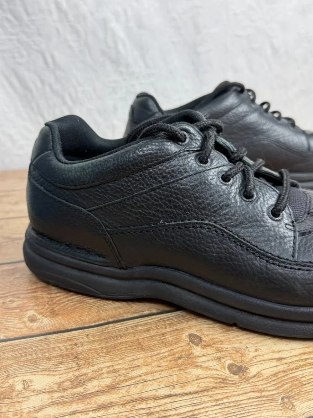 Rockport Men's 12 Black Leather Lace Up Moc Toe Oxford Dress Casual Shoes